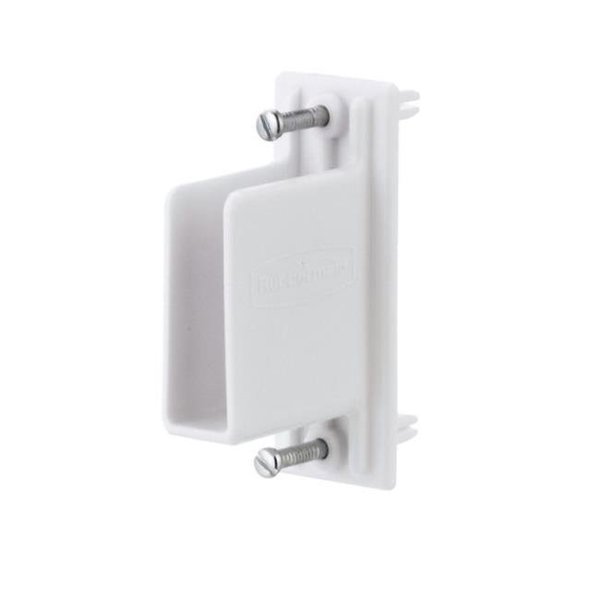 Rubbermaid Rubbermaid 3D32-LW-WHT Fast Set Wall End Bracket with Drive Pin  White 5252986